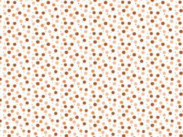 Hand-made brown polka dots background pattern vector