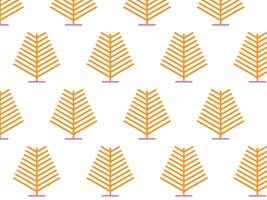 Abstract pattern with stylized pine trees. vector