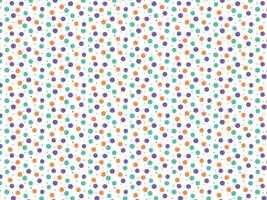 Hand-drawn polka dots colorful background pattern vector