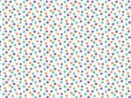 Hand-drawn polka dots colorful background pattern vector