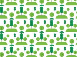 green tree with forestry landscape national park background pattern vector