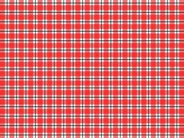 Seamless plaid pattern in red and white. Vector illustration.