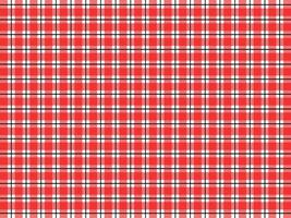 Seamless plaid pattern in red and white. Vector illustration.