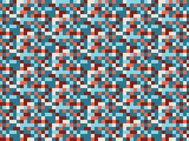 handmade geometric blue pixel background pattern vector