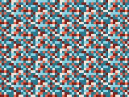 handmade geometric blue pixel background pattern vector