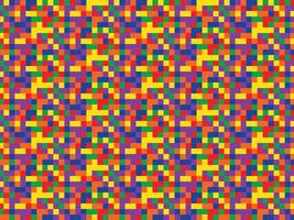 red and yellow pixel art background pattern vector