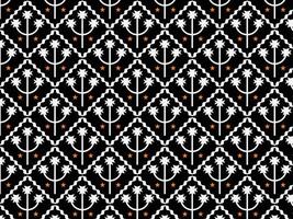 Abstract Black and white patchwork pattern vector