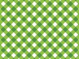 Green and white checkered background. Seamless pattern. vector