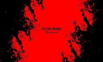 resumen negro rojo grunge antecedentes vector