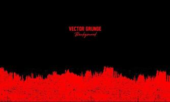 abstract black red grunge background vector