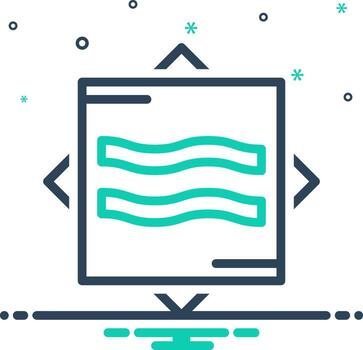 Vector mix icon for approximately