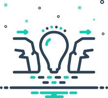 Vector mix icon for solutions