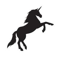 Vector flat unicorn silhouette