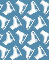 Vector seamless pattern of hand drawn sketch skate