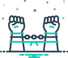 Vector mix icon for captured