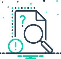 Vector mix icon for exist