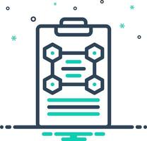 Vector mix icon for protocol