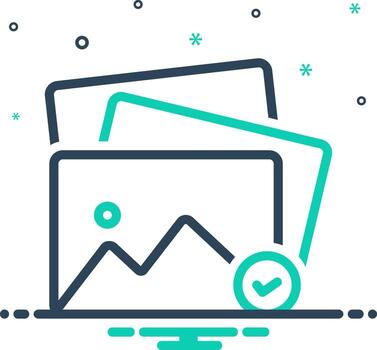 vector mezcla icono para Seleccione