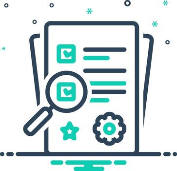 Vector mix icon for specific