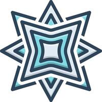 Vector black line icon for art