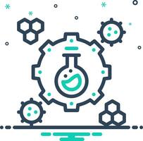 Vector mix icon for science