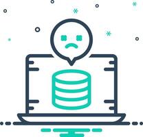 Vector mix icon for missing