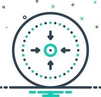 Vector mix icon for point
