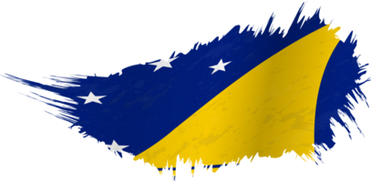 vlag van tokelau in grunge stijl met golvend effect. png