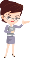 business woman standing character png