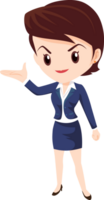business woman standing character png