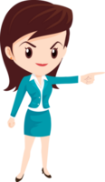 business woman standing character png