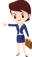 business woman standing character png