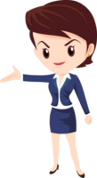 business woman standing character png