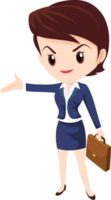 business woman standing character png