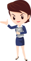 business woman standing character png