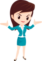 business woman standing character png