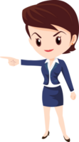 business woman standing character png