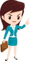 business woman standing character png