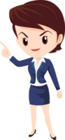 business woman standing character png