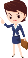 business woman standing character png