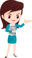 business woman standing character png