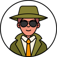 profesional detective avatar png