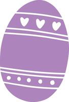 Egg with Easter holiday pattern. vector