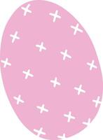 Egg with Easter holiday pattern. vector