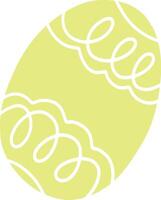 Egg with Easter holiday pattern. vector