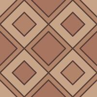 Brown pavement top view pattern with rhombus block vector