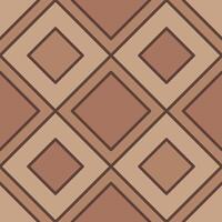 Brown pavement top view pattern with rhombus block vector