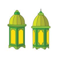 Arabic style lantern vector
