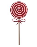 Illustration of christmas candy for decorations png