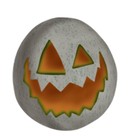 Illustration of melon fruit with smile for halloween holiday design png